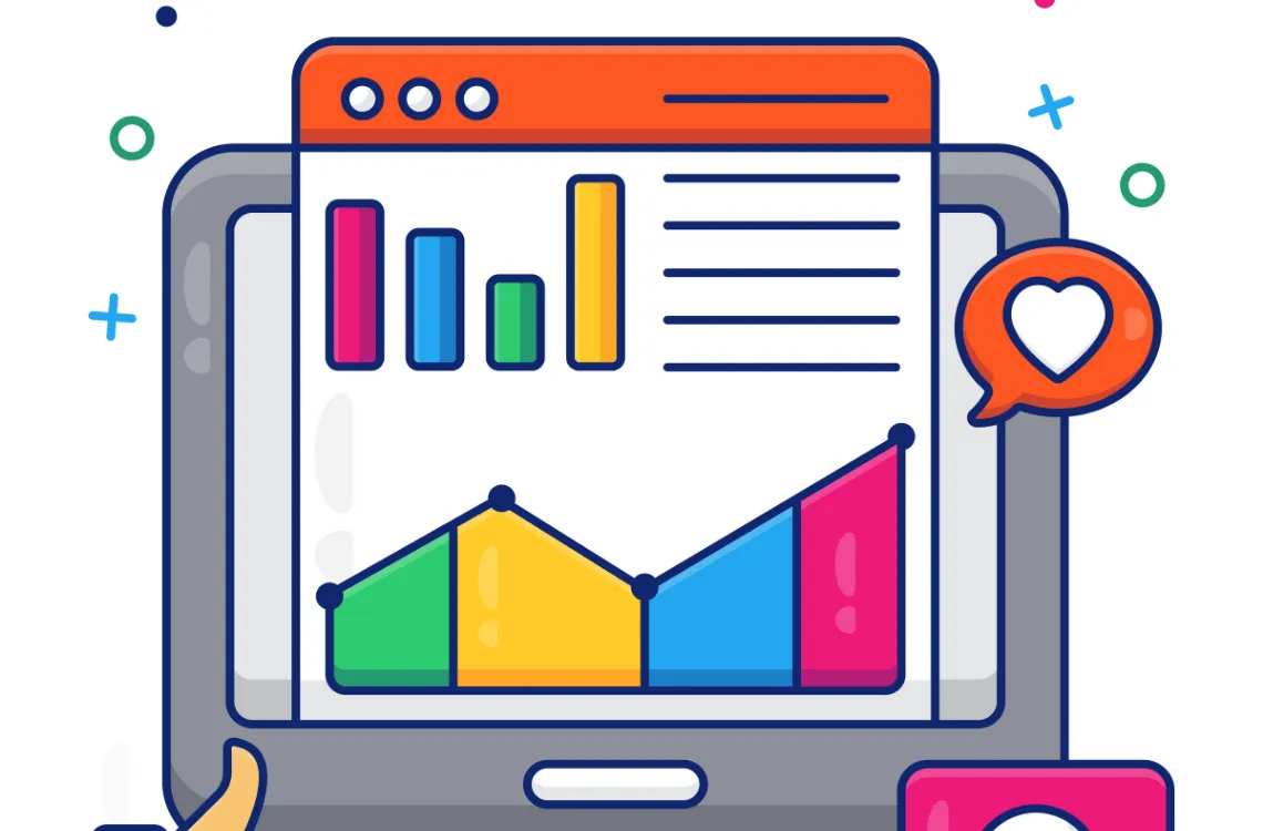 Web sitesi trafiği grafiğinde artış trendi